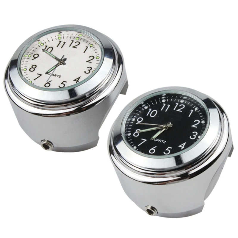 

Motorcycle Handlebar Mount Clock Thermometer Watch Waterproof Dial Clock