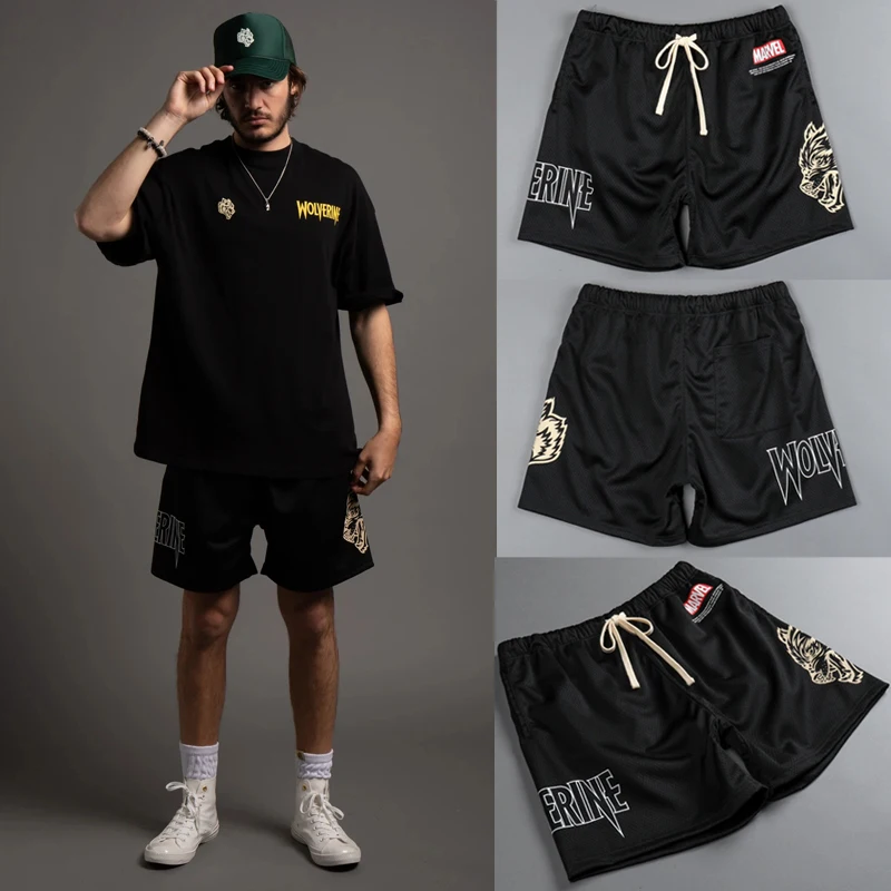 

2022 Gym Shorts Men Fitness Shorts Beach Pants Basketball Training Pants Street Trend Sweatpants Mesh Breathable Men Shorts