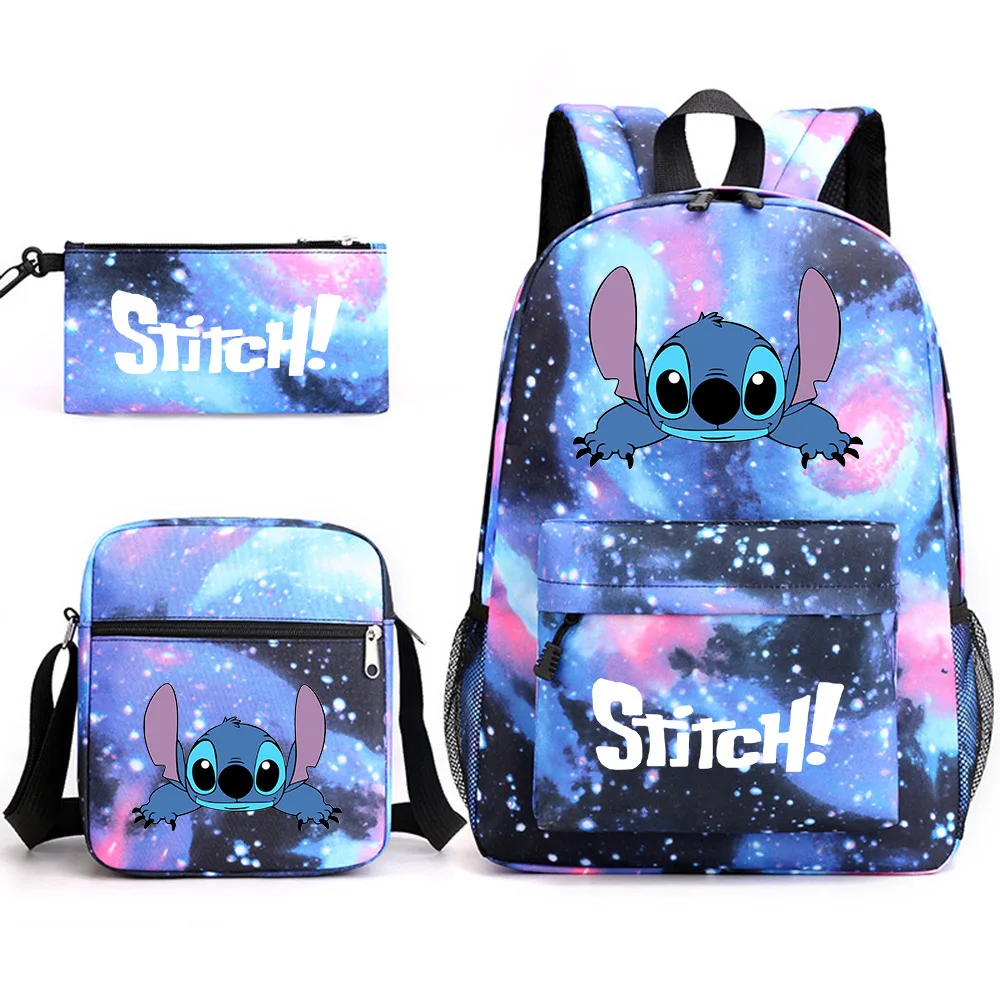 Stitch School Bag Casual Backpack Male and Female Student Backpack Printed Large Capacity Outdoor Backpack 1