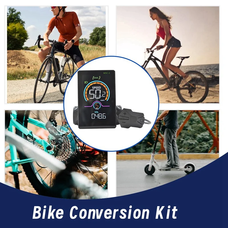 M5C-2 E-Bike Bluetooth LCD Display Electric Scooter Speedometer LCD Panel UART For Mountain Electric Bike 6PIN