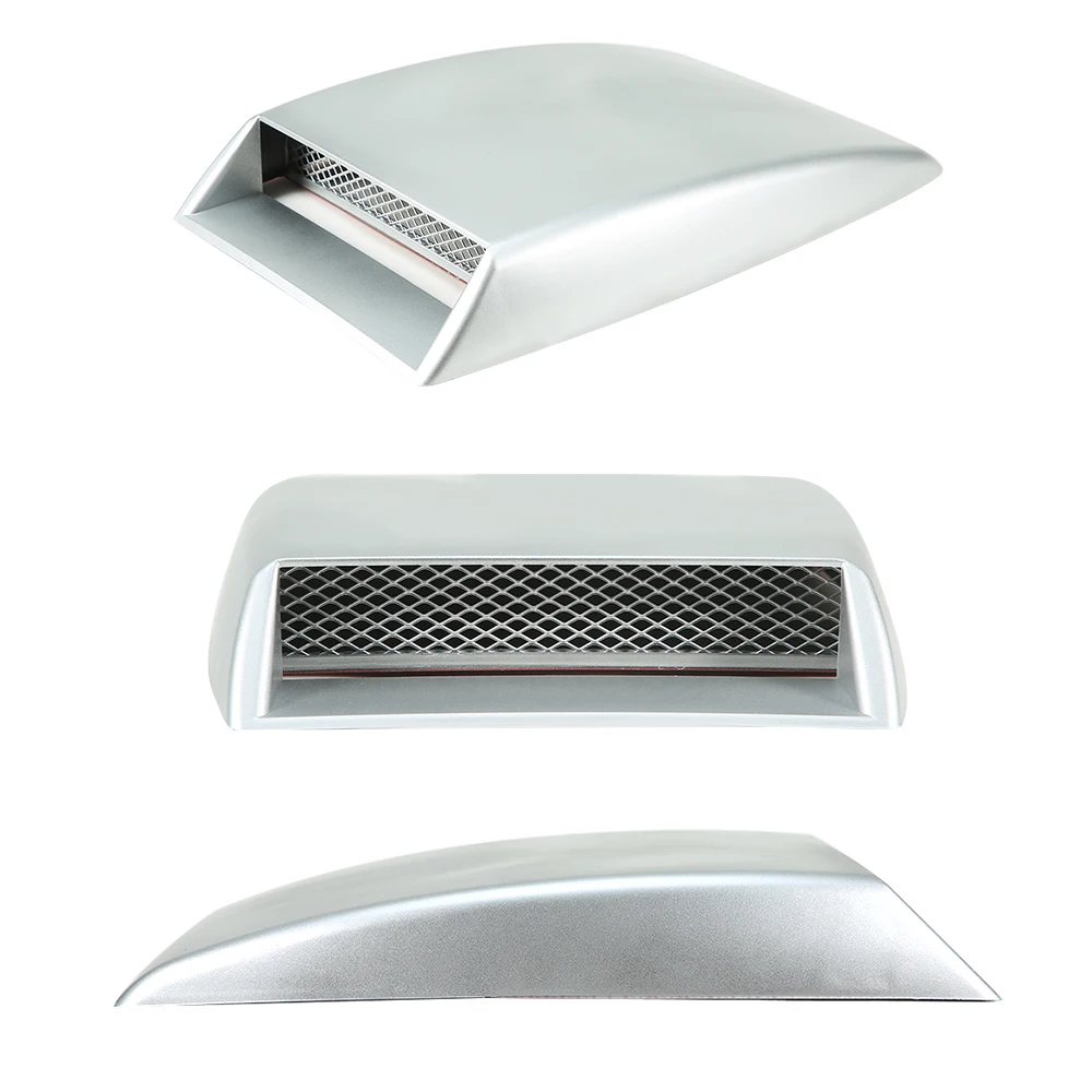 Universal Air Flow Intake Hood Scoop Bonnet Vent Sticker Cover Hood Car Decorative 1Pcs