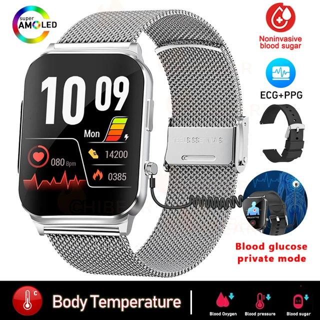 1.83 Inch Full Touch Smart Men Watch blood glucose Meter blood pressure meter thermometer Health Watch ECG+PPG SmartWomen Watch,Male watch,sport male watch,sport watches men waterproof,waterproof digital sports watch,smart watches,blood pressure sleep monitor,smartwatch fitness,watches heart rate