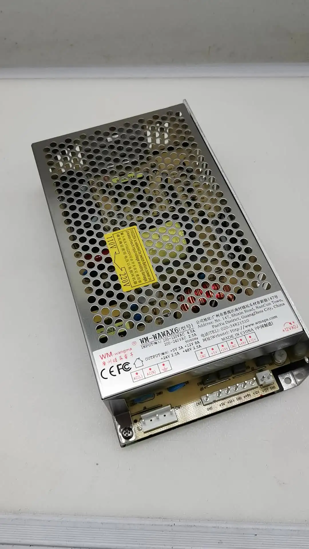 WM WAWAX6-Power Supply, Switches Arcade, Output Claw Game