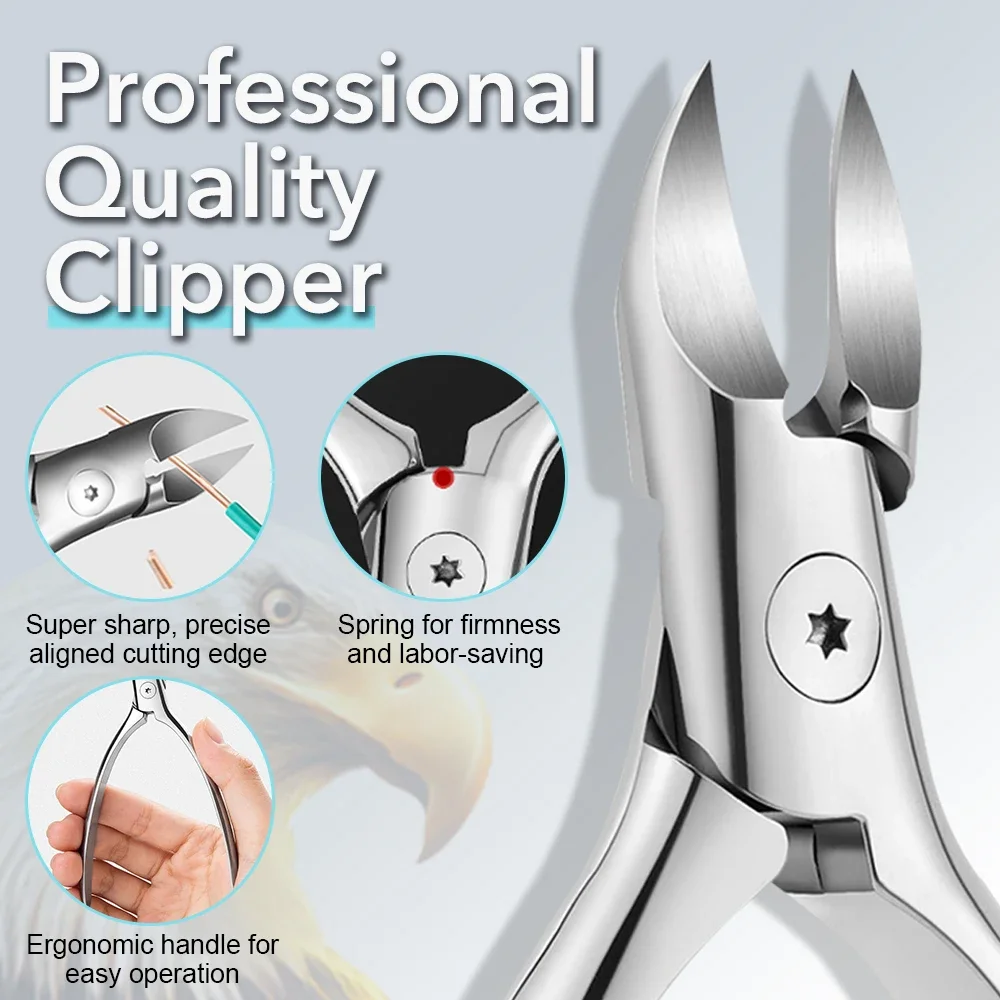 1Pcs Professional Nail Clipper Nippers Toenail Cuticle Cutter Stainless Steel Manicure Tools Nail Care Pedicure Tools