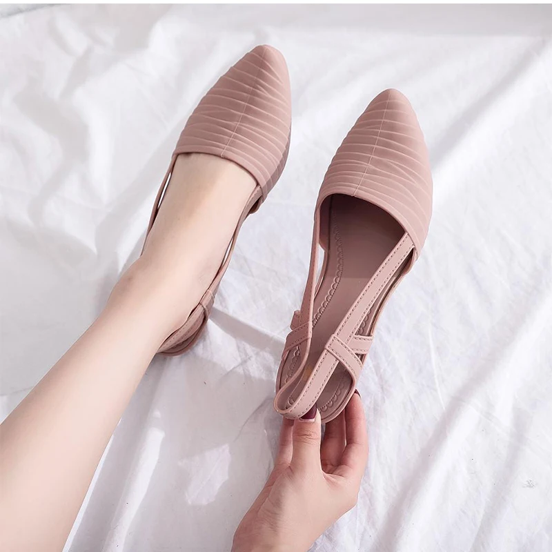 Akexiya New Women's Shoes Slingbacks Footwear Woman Wedges Sandals Women Slip-on Shoes Ladies Casual Pumps Female Loafers