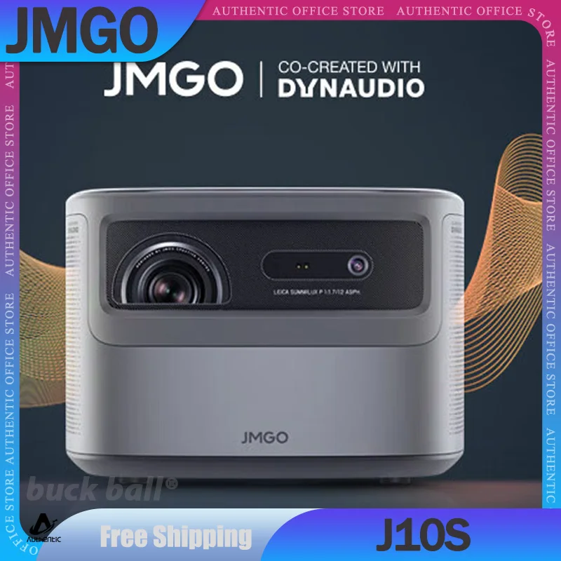

Jmgo J10S Projector 4K 1080P Intelligent Projectors Home Theater Sound System Indoor Ultra Low Wind Noise J10 Projector Gifts