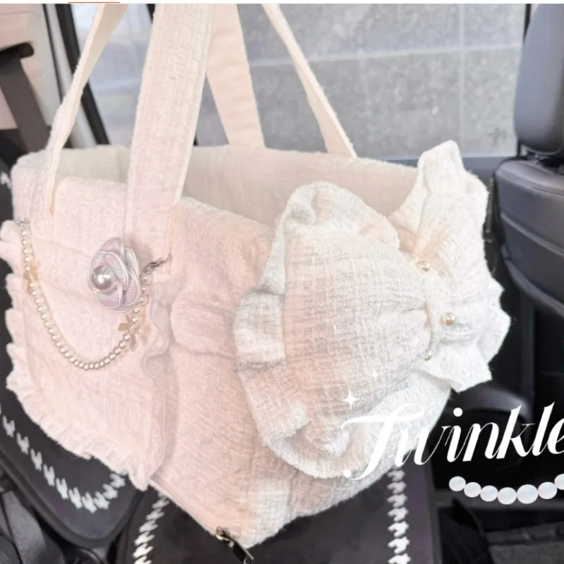 Luxury Handmade Pet Bag Carrier for Dog Cat Dog Car Seat Universal Pet Items for Tea Cup Teddy Yorkshire Sweet Bed Travle