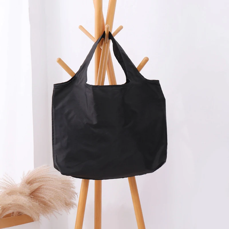  Reusable Bags Large Washable Market Shopping Bags Foldable Eco-Friendly Pocket Handbags For Travel Tote Bag Grocery Bag Pouch - 6