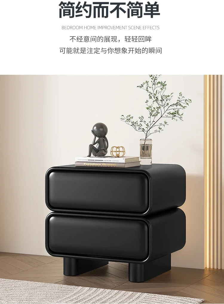 Description Picture 4 of itemBedside Storage Nightstand Nordic Modern Bedroom Home Nordic Nightstands Luxury Wood Mesitas De Noche Garden Furniture Sets