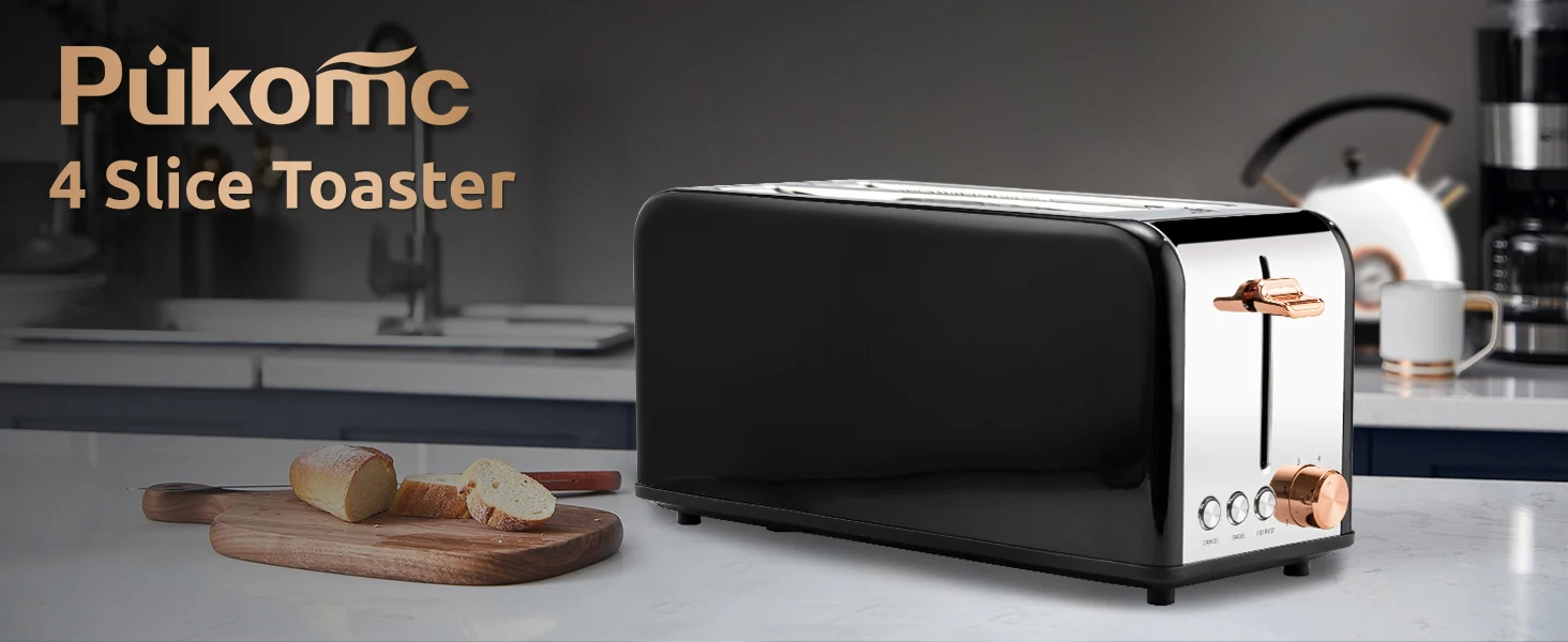 PUKOMC 4 SLICE TOASTER