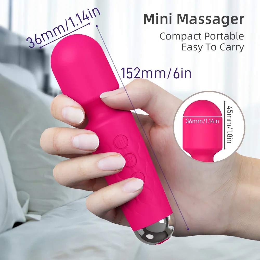 20 Speeds Adult Toy Vibrator Magic Wand Female G-spot Massager Adult Female Multi functional Use Sex Toys Erotica Products For female sex toys,vaginal vibrators,clit sucking vibrator,anal plug vibrator,clitoris vibrator,vibrator sex toy,dildo sex toys,tongue vibrator,rose sucking vibrator,vibrator rings