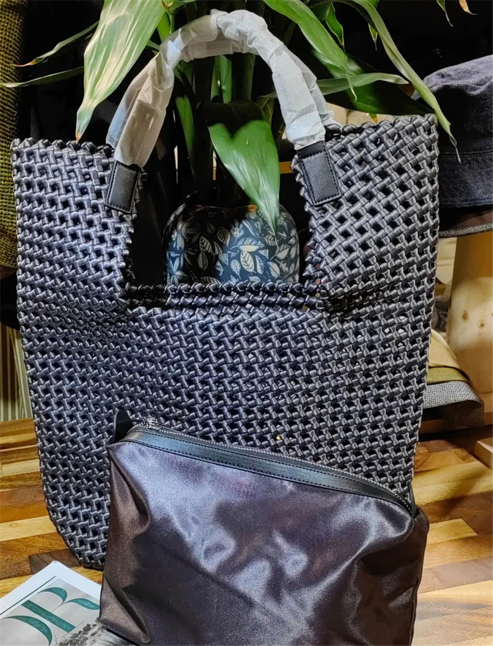 High Quality Women Woven Tote Bags Bag Large Capacity Bucket Bag Handbags Underarm Bags