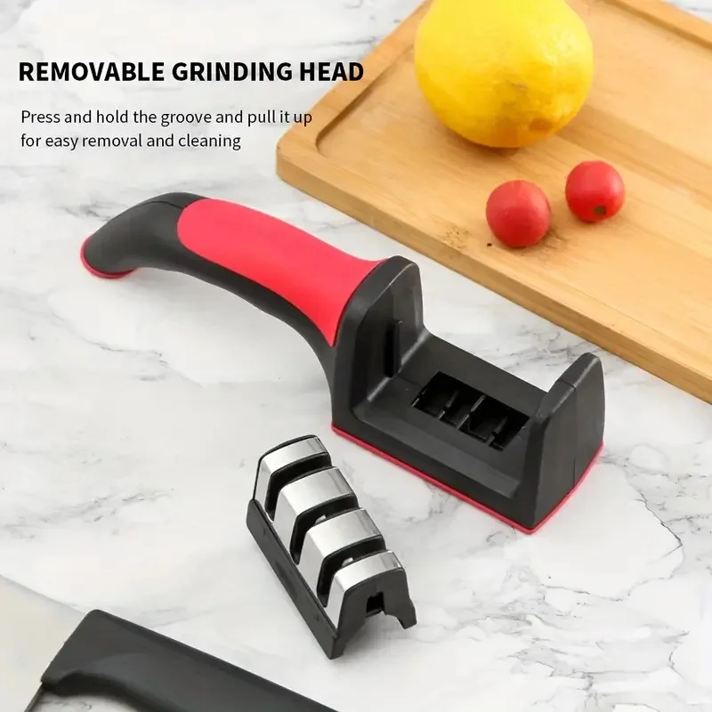 Description Picture 5 of item1pc Multifunctional Knife Sharpener Kit Kitchen Knife Accessories To Repair, Grind, Polish Blade, Professional Knife Sharpening