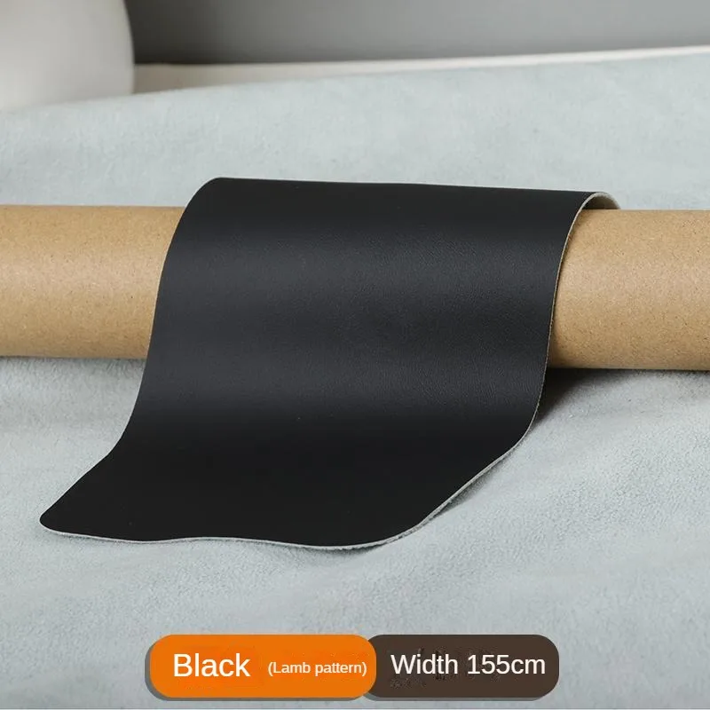Thickened Faux Leather Fabric Per Meter for Upholstery Sofa Chairs Furniture Background Wall DIY Sewing Soft Pu Cloth Red Black