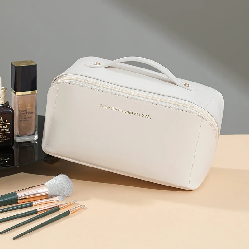 

C2 Women Cosmetic Bag High-Quality Makeup Organizer Makeup Bag Women Leather Cosmetic Pouch Storage Bag Packing Cubes For Travel