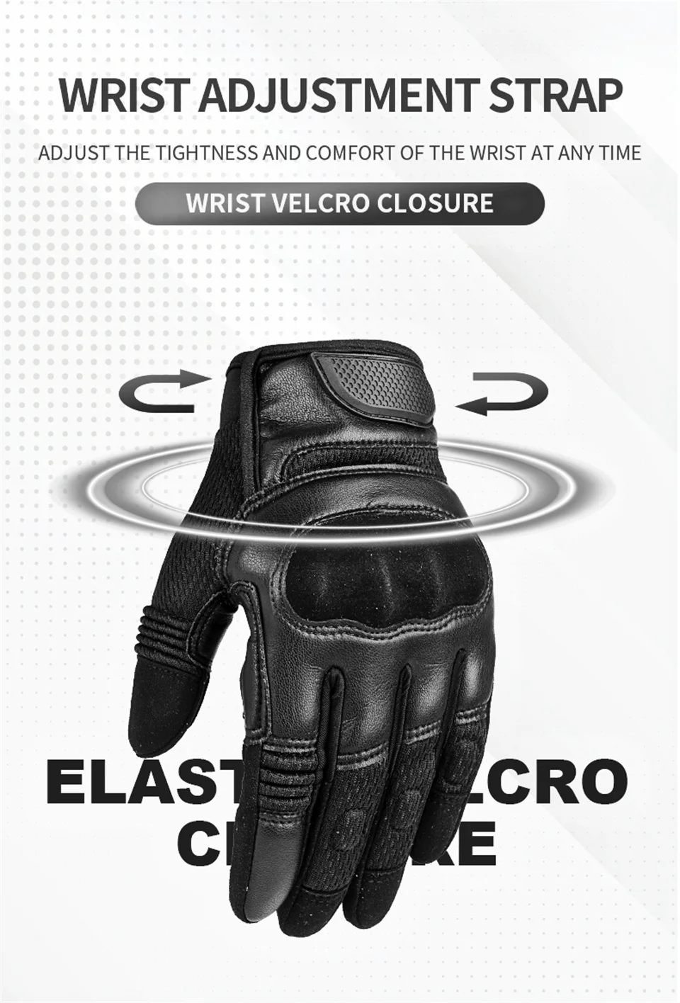 Sommer-Motorradhandschuhe für Herren, Touchscreen-Motorrad-Reithandschuhe mit Knöchelschutz, atmungsaktive Motocross-Handschuhe_voghion.com