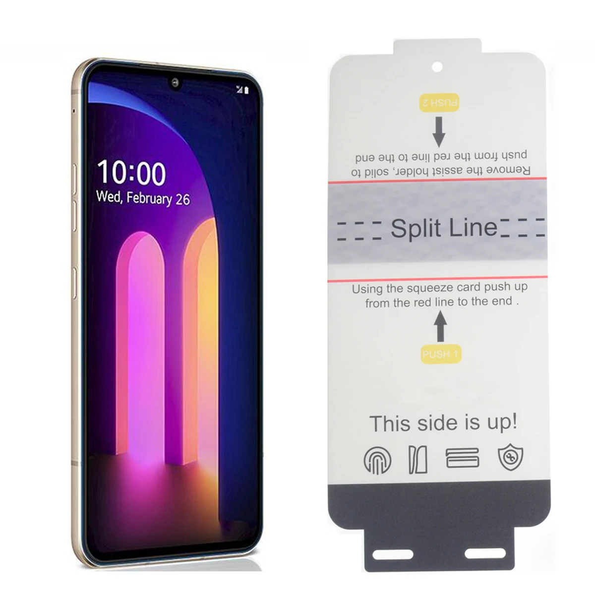 Screen Protector Lg V60 Thinq Dual Screen Case MAIJIEKE 2PCS Front