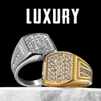 Luxury Gemstone Men Rings Stainless Steel Women Couple Jewelry Simple Hip Hop Punk New In Fashion Accessories Gift Wholesale 1