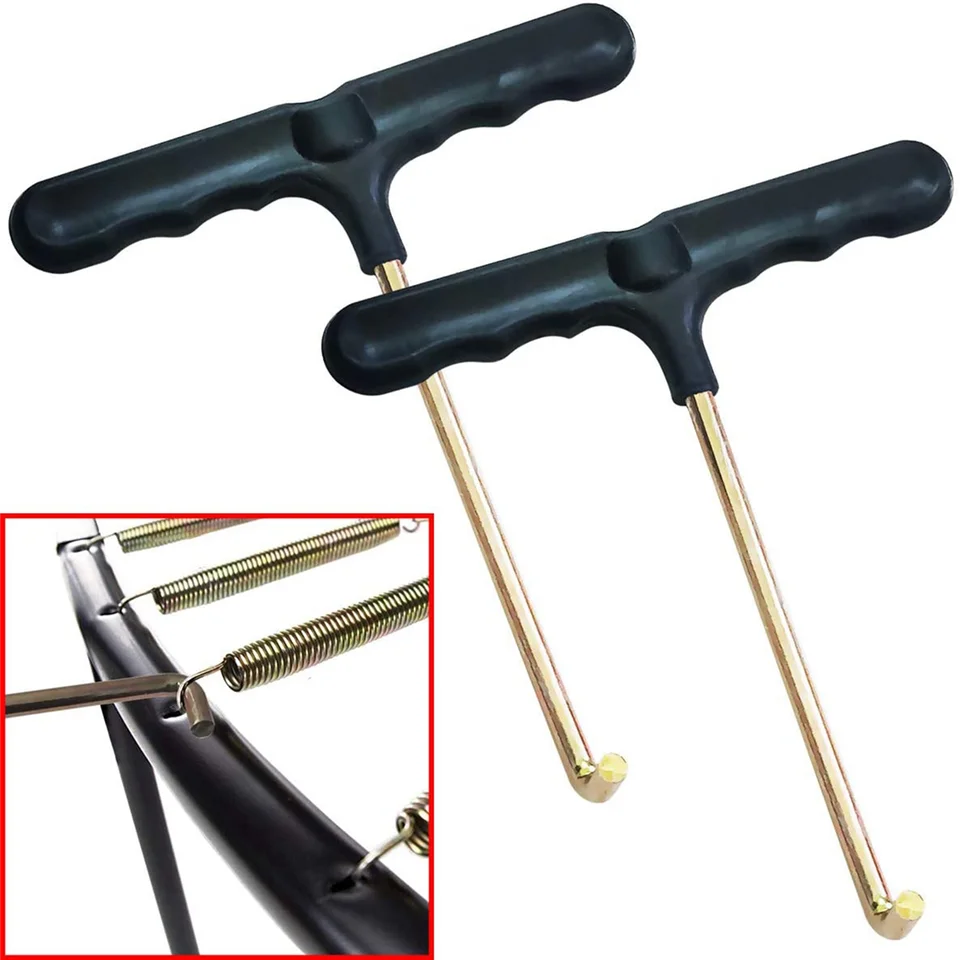 2Pcs Trampoline Spring Pull Tool, Trampoline Puller T-Hook Spring Puller Tool