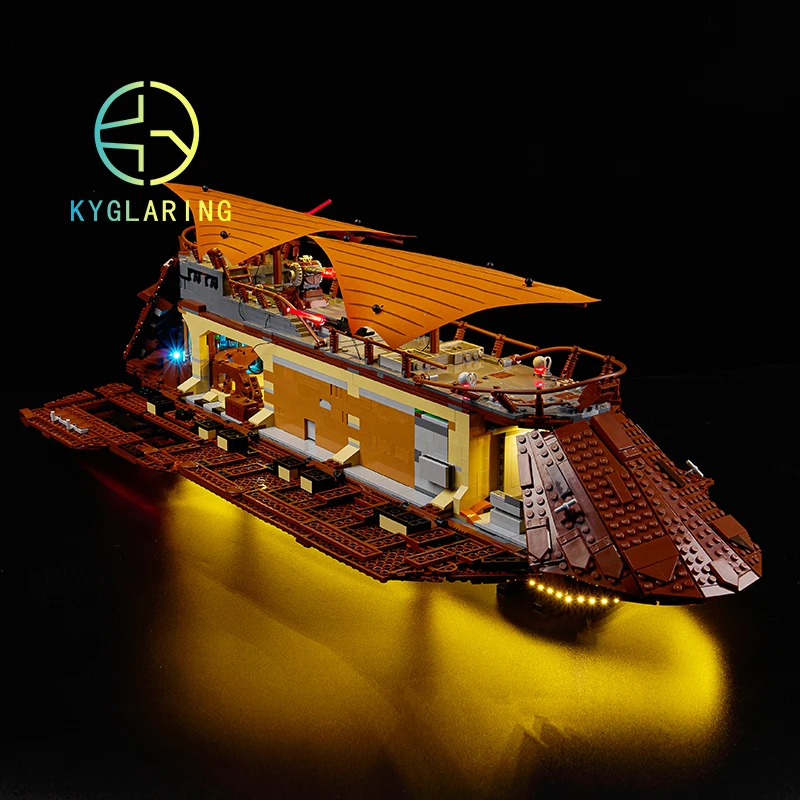 LED-Lichtset für # 75397 Jabba's Sail Barge Modell DIY-Spielzeugset, Bausteine nicht im Lieferumfang enthalten