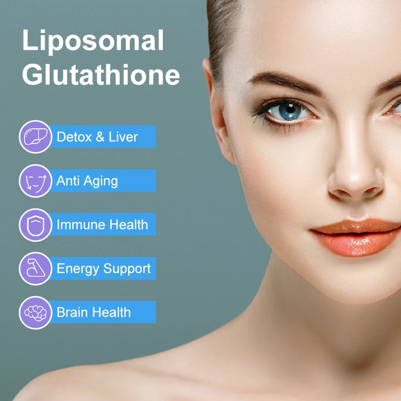 Glutathione Capsules -400mg Glutathione Liver Supplement Vitamin C- For Skin Tone, Glowing Skin, Gluten Free, Whitening Skin
