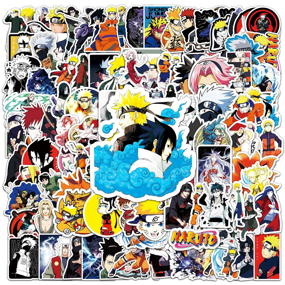 

10/30/50/115pcs Cool Anime NARUTO Graffiti Stickers Uchiha Sasuke Haruno Sakura Cartoon Decals Sticker for Phone Laptop Suitcase