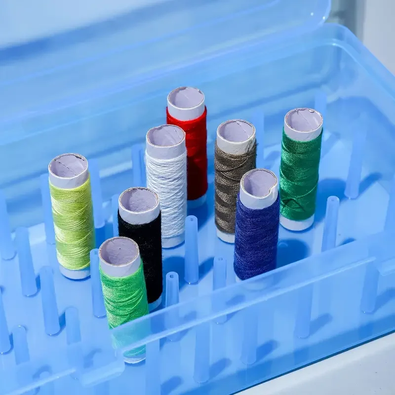 Sewing Thread Box Sewing Bobbin Case Sewing Storage Box Embroidery Floss Organizer Sewing Accessories 1pc 42-Axis