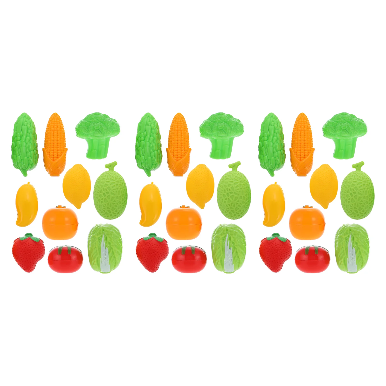 

3 Sets Miniature Food House Miniature Fruit Vegetable Pretend Play Toy