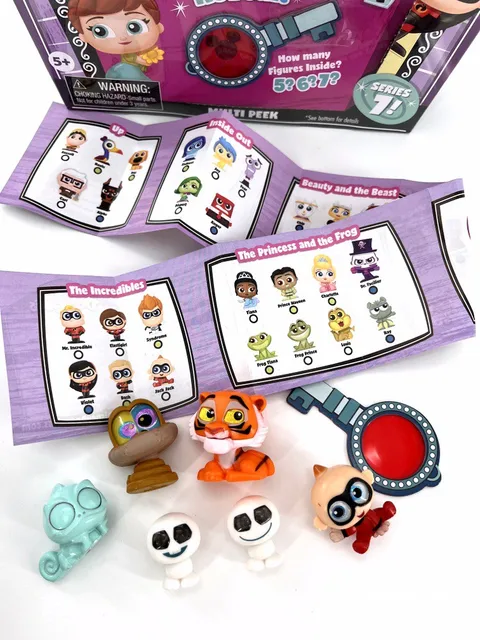 Disney Doorables Series 7 UP Inside Out Beauty And The Beast Jungle Book Frozen Incredibles Princess And Frog Toys Kids Gifts 3