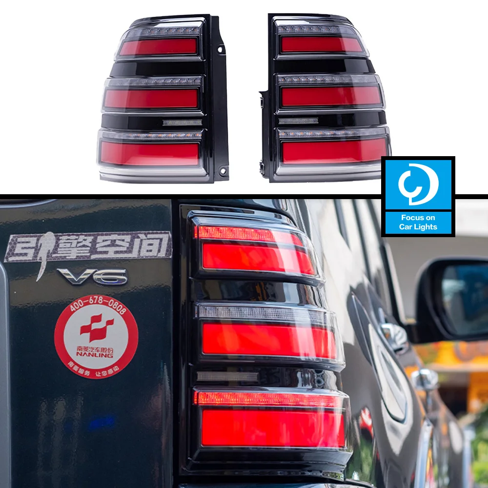 

Taillights Styling For Pajero V93 V97 V95 2008-2020 Tail Light LED DRL Running Signal Brake Reversing Parking Lighthouse Facelif