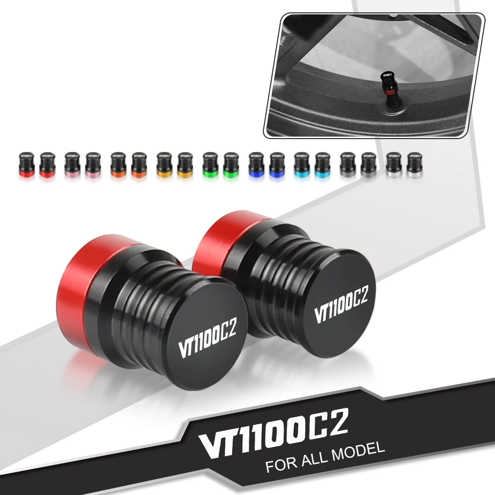 

For Honda VT1100C2 Shadow 2000-2007 Motorcycle Tire Valve Air Port Stem Cover Cap Plug VT 1100 C2 2006 2005 2004 2003 2002 2001
