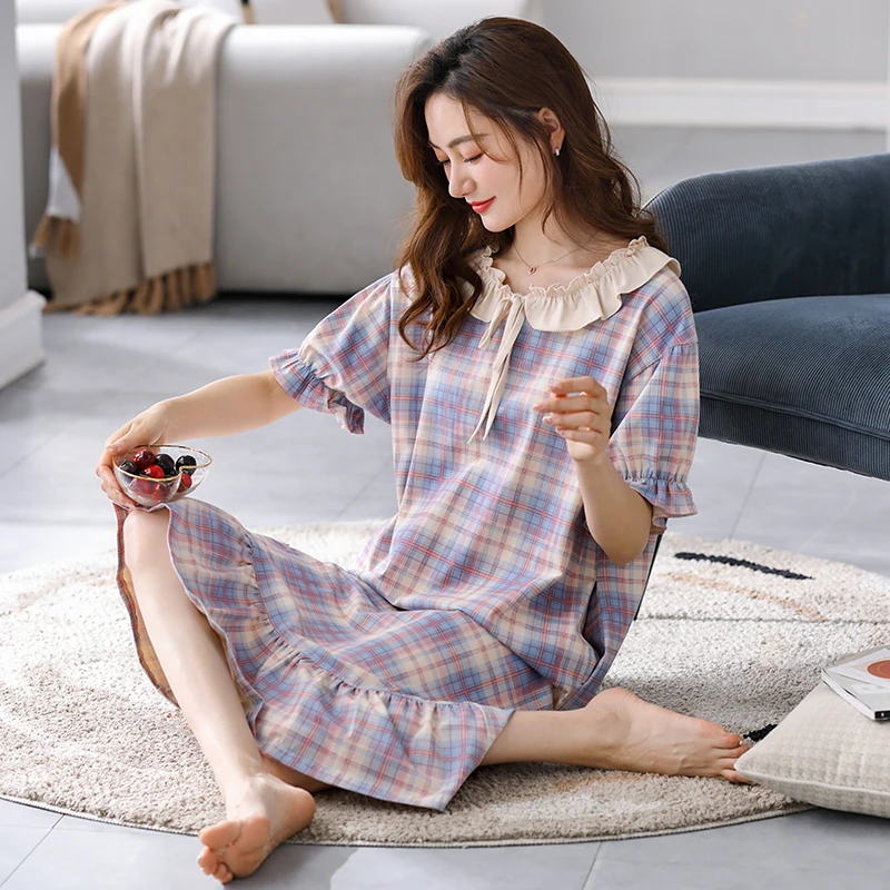 

Женское летнее платье в клетку, 100% хлопок