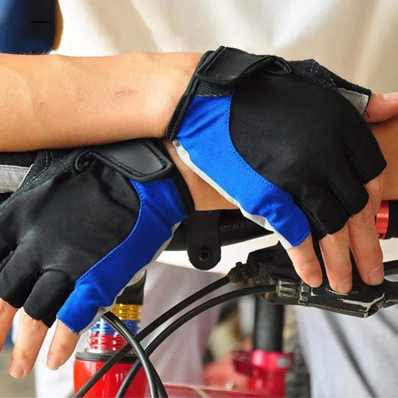 Half Finger Cycling Gloves Men Women Anti Slip Shock Breathable Summer Bicycle Gloves Fingerless Sports Gym Training Bike Gloves 5