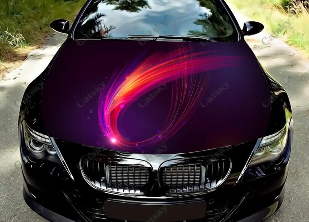 

Абстрактный узор на заказ виниловая наклейка на капот автомобиля виниловая пленка наклейки на крышку двигателя аксессуары для кузова автомобиля декоративный подарок