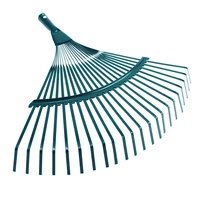 1Pc Garden Leaf Rake Grass Farming Rake Durable Iron Potting 22-tooth Garden Rake for Gardeners and Landscapers Reliable Tools 1