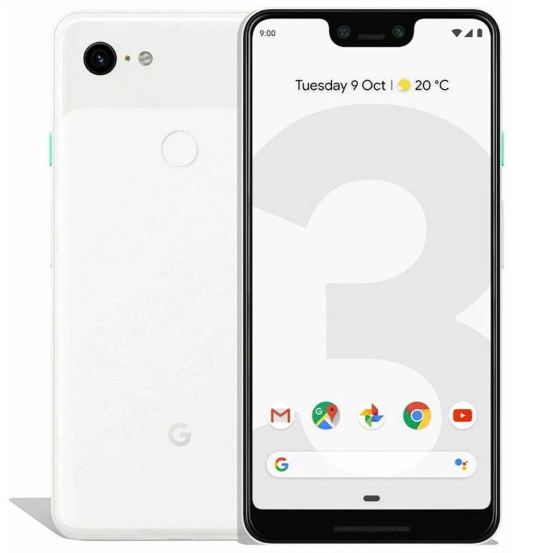 Google Pixel 3XL XL3 Pixel3XL 6.3" 4GB RAM 64G/128G ROM NFC Octa Core Snapdragon Original Unlocked 4G LTE Cell Phone