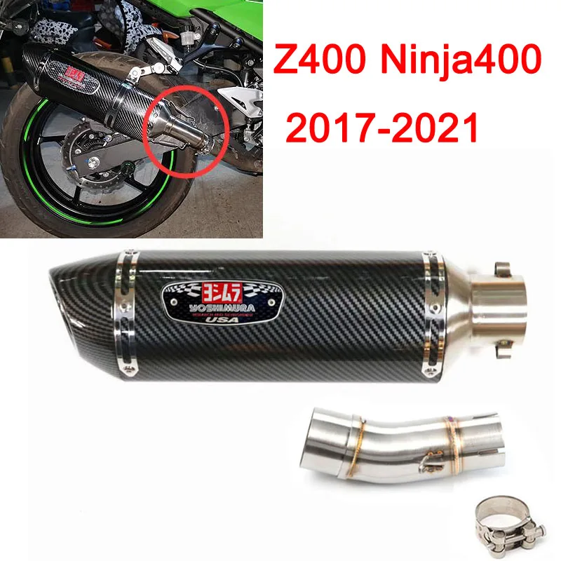 Ninja400 Z400 Motorcycle Yoshimura Exhaust Pipe Full System For