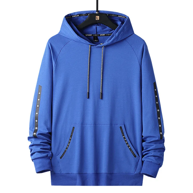 

Men Hoodie Cotton M-9XL Hooded Long Sleeve Sweater Sweatshirt Running Jogger Fitness Workout Casual Gym hoodie Outwear Sweatsuit