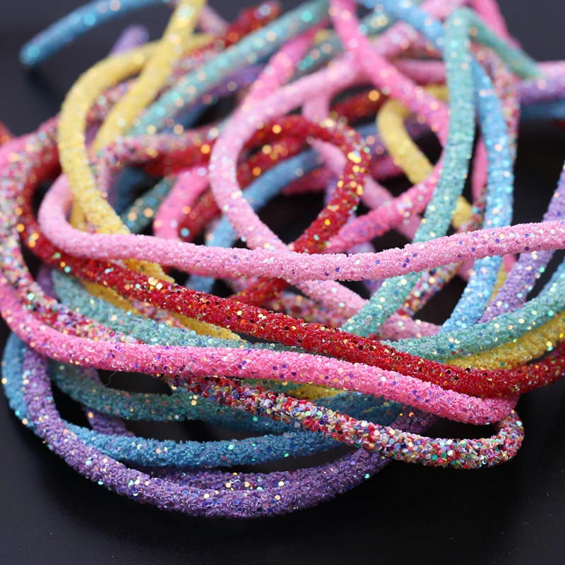 Soft Tube Rope Jewelry Tube Glitter Bracelets Glitter Cord Bracelet 6mm 1yard Aliexpress