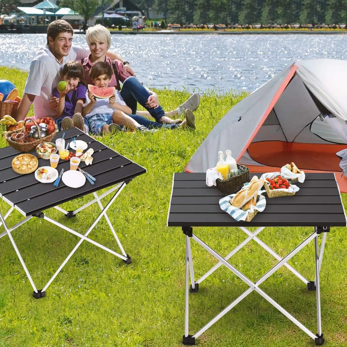 Small High Picnic Table Ultralight Portable Folding Camping Table