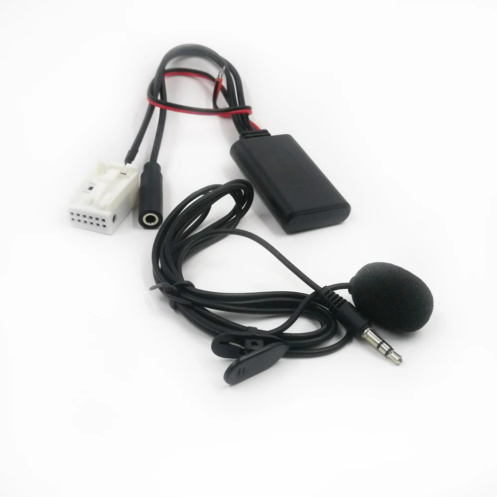 Adaptateur de musique Bluetooth Tech pour voiture, AUX-in Audio MP3, connecteur 12 broches, microphone mains libres pour KIT COMPANY 4, modèle radio