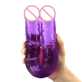Long Dick Double Glans Penis Dildo Lesbian Female Masturbation Device for Adult Sex Toy Anal Vagina 2