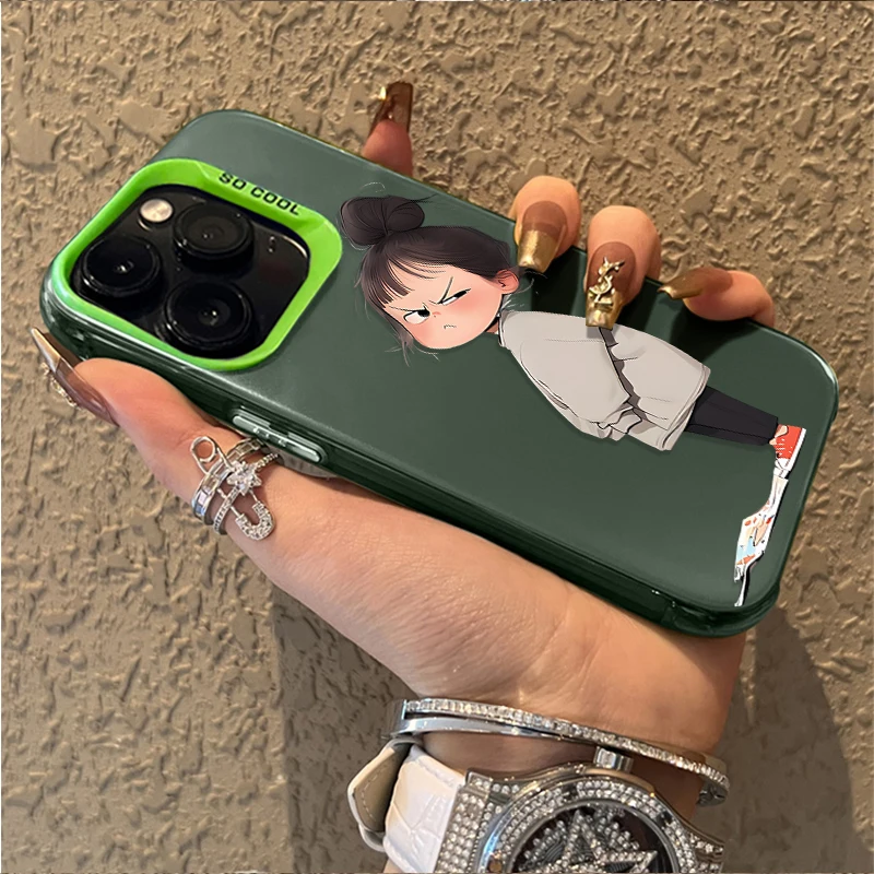 Lovely Angry Little Girl Phone Case Cover