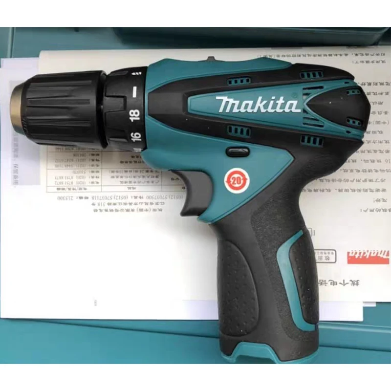 Makita-コードレス電動ドライバー,df330d,2つの速度,充電器10.8v 