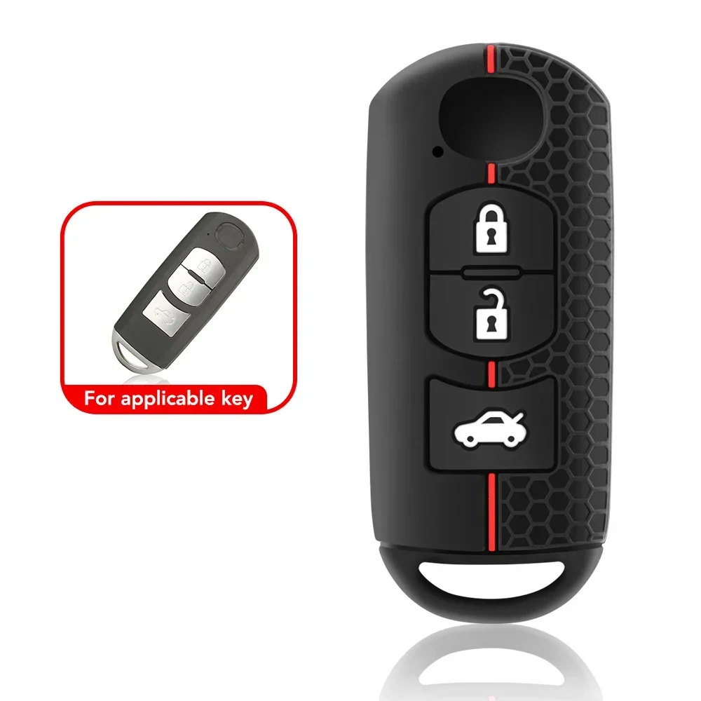 Silicone Remote car Key Cover Case For Ma 2 3 4 Button