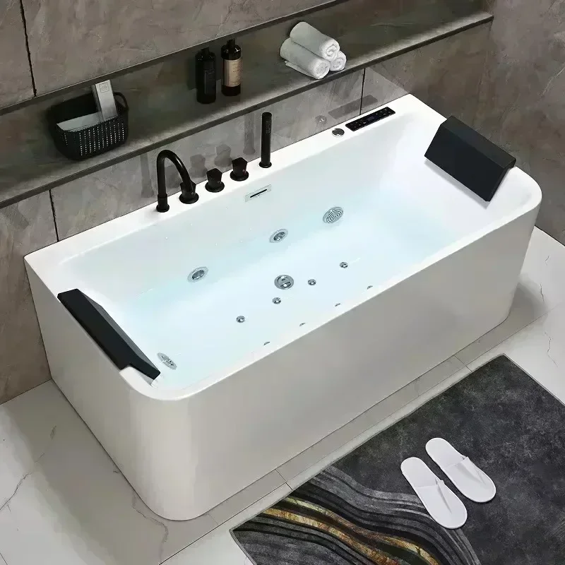Freestanding Bathtubs Intelligent Constant Temperature Heating Whirlpool Massage Tubs