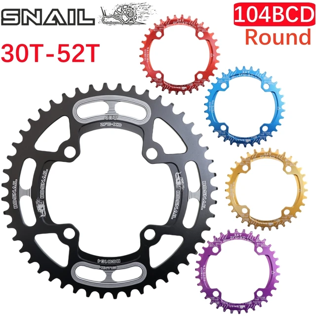 Prowheel 50 104 BCD Chainring Round Oval 32t 34t 36t 38t 40t 42t - Main Image
