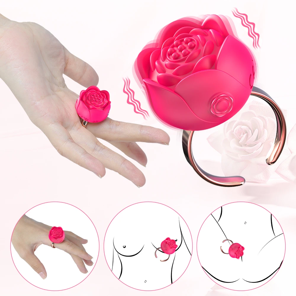 Mini Größe Vibrator Ring Klitoris Vibrator Offene Finger Ringe Frauen Klitoris Nippel Massagegeräte Erwachsene Spielzeug Stimulator Sex Spielzeug Shop 1