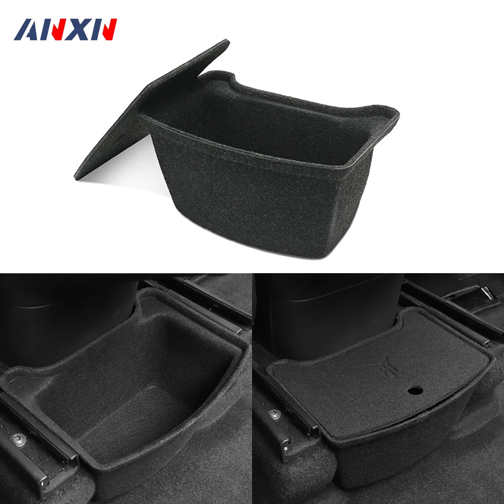 Rear Door Net Pocket Storage Box Organizer Tray For Tesla Model 3 2023-2024