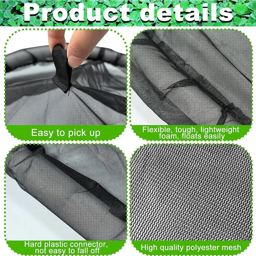 Polyester Black Pond Plant Protection Net Floating Island Barrier